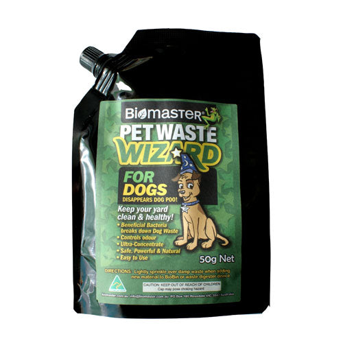 Pet Waste Wizard For Dogs 50g spout pouch